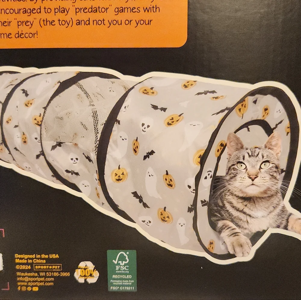 Pop-up Cat Play Tunnel Cat Toy Tunnel